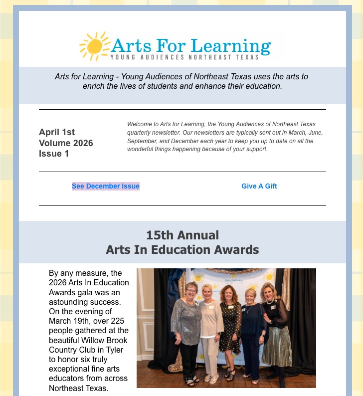 April 2026 Newsletter